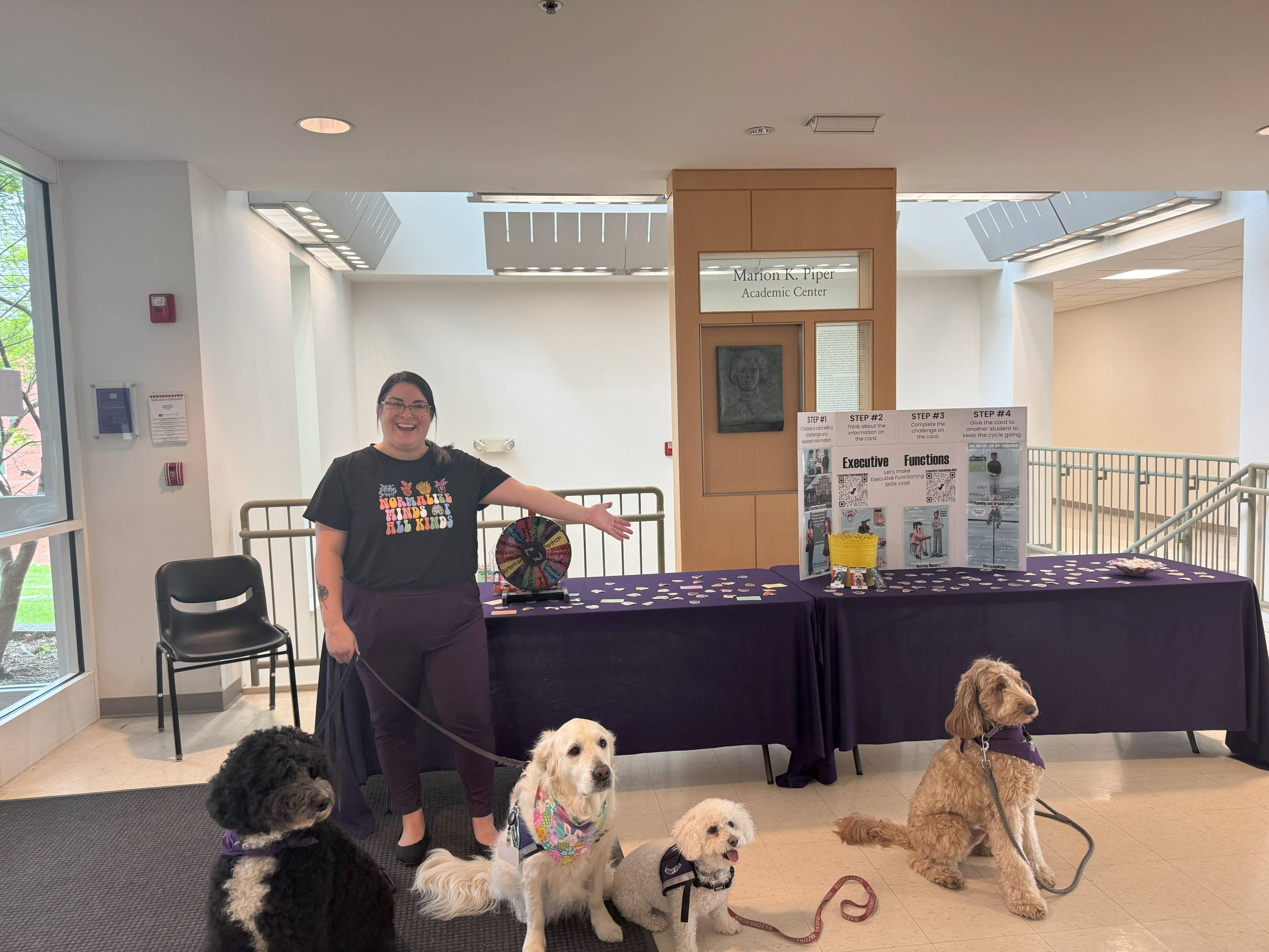 Dr. Nikki Owens with Got Your Six dogs