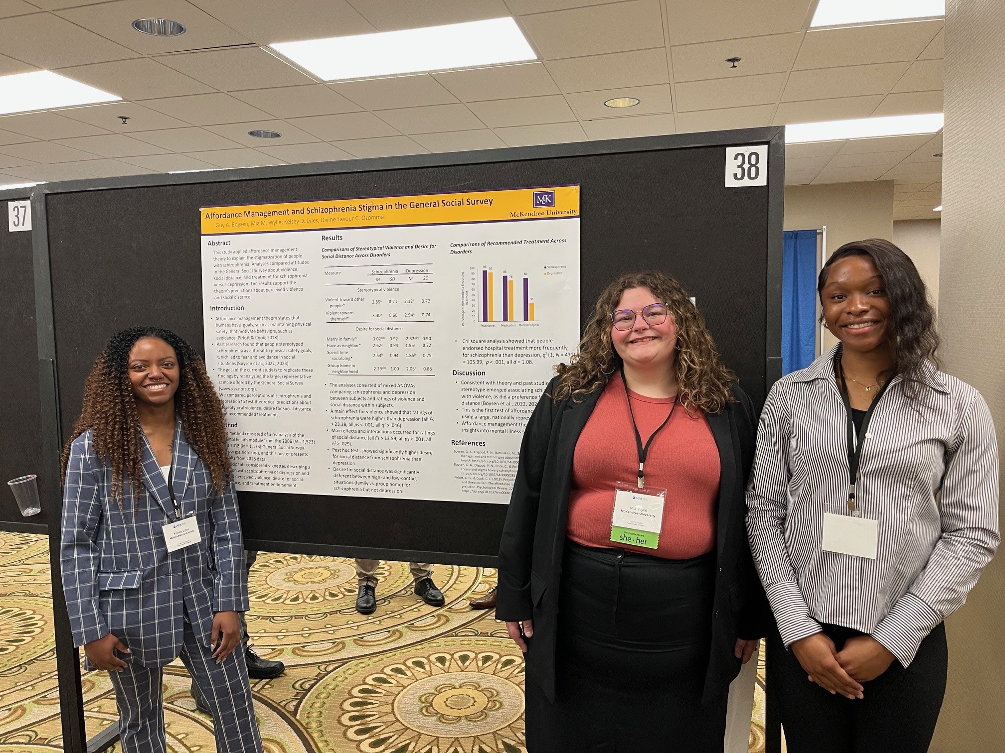 Psychology Students at Conference