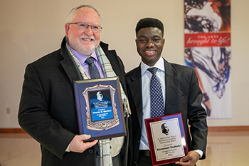 Rev. Dr. Tim Harrison (left) and Emmanuel Segbedzi (right) are this year’s recipients of the Martin Luther King Jr. Humanitarian Award.