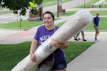 Female Student Moving-In