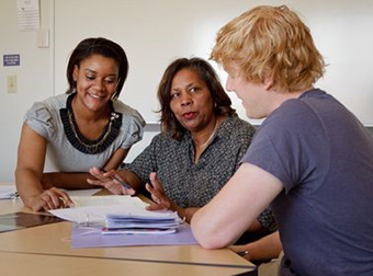 Professor Working with Students