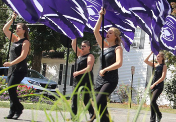 Color Guard at Homecoming Parade