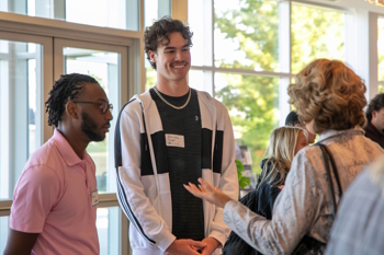 Students Talking to Employment Recruiters