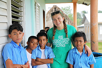 McKendree Student at Belizean School