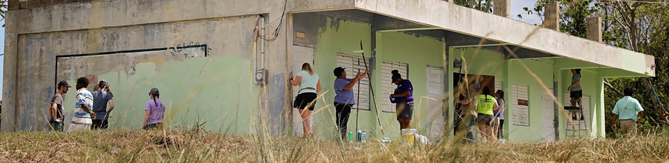 McKendree Students Painting a School