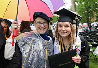 Dr. LaMora and Graduate