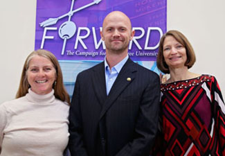 Lisa Brennan, Dr. Guy Boysen, and Daphne Behrmann ’92