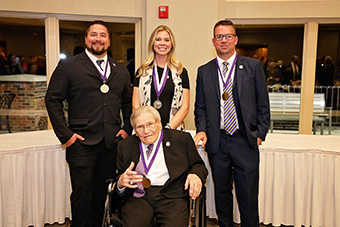 Brady Stewart ’04, Jenna (Shellenberg) Busler ’07, Rory O'Connell ’00 and Jim Monken ’60 are the newest inductees into the McKendree Sports Hall of Fame.