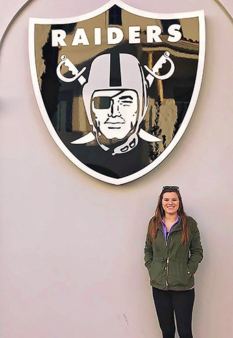 Kendall Butler ’16 is a premium sales consultant for Las Vegas Stadium.