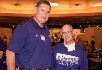 President Dobbins and Carl Draper ’60