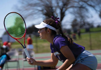 Maria Salomao on the Tennis Court