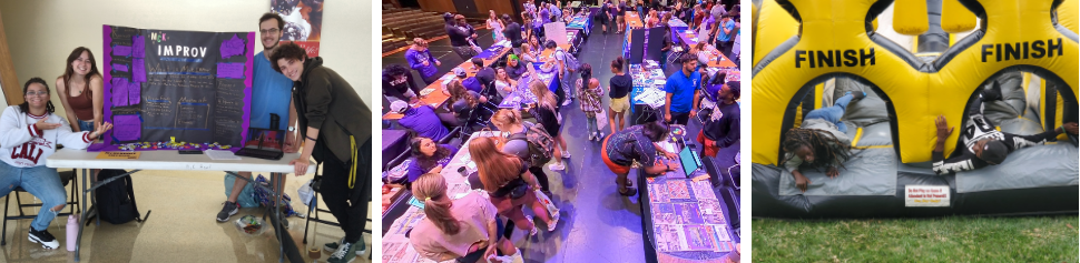 Group of New Student Orientation Leaders Cheering