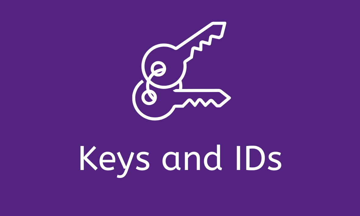 Information on Keys & IDs